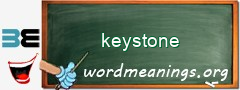 WordMeaning blackboard for keystone